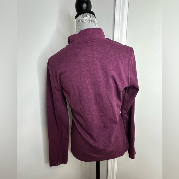 Women Pink/Purple Natural Reflections Henley Pullover Cotton Blend Small petite - Picture 2 of 10